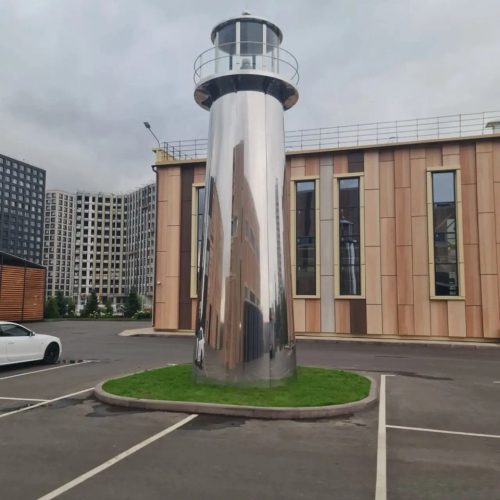 Скульптура Маяк из нержавеющей стали